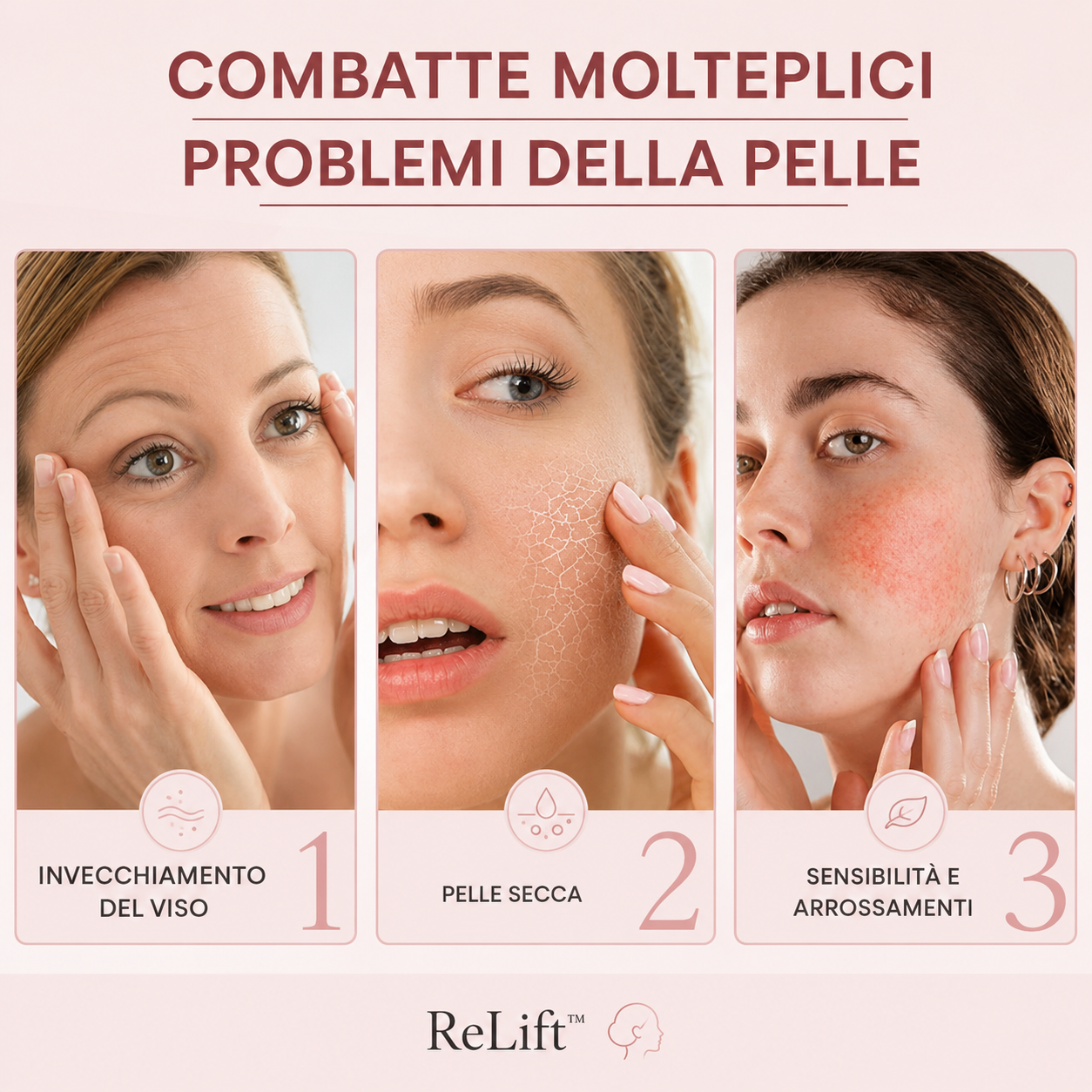 I problemi della pelle che ReLift aiuta a combattere