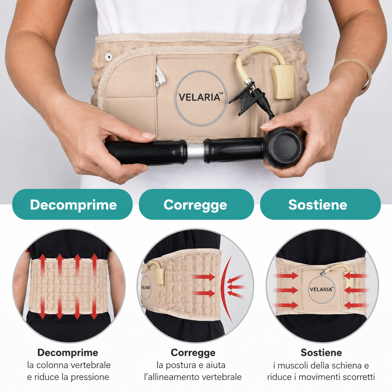 Cintura Lombare 2-in-1 ErgoCompress™ Decompressione & Sollievo dal Dolore Prezzo di listino
