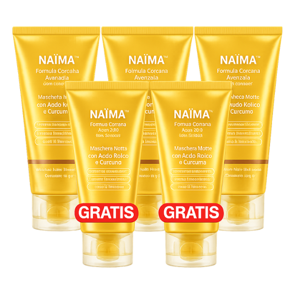 Naima™ Maschera Koreana Collagene e Curcuma